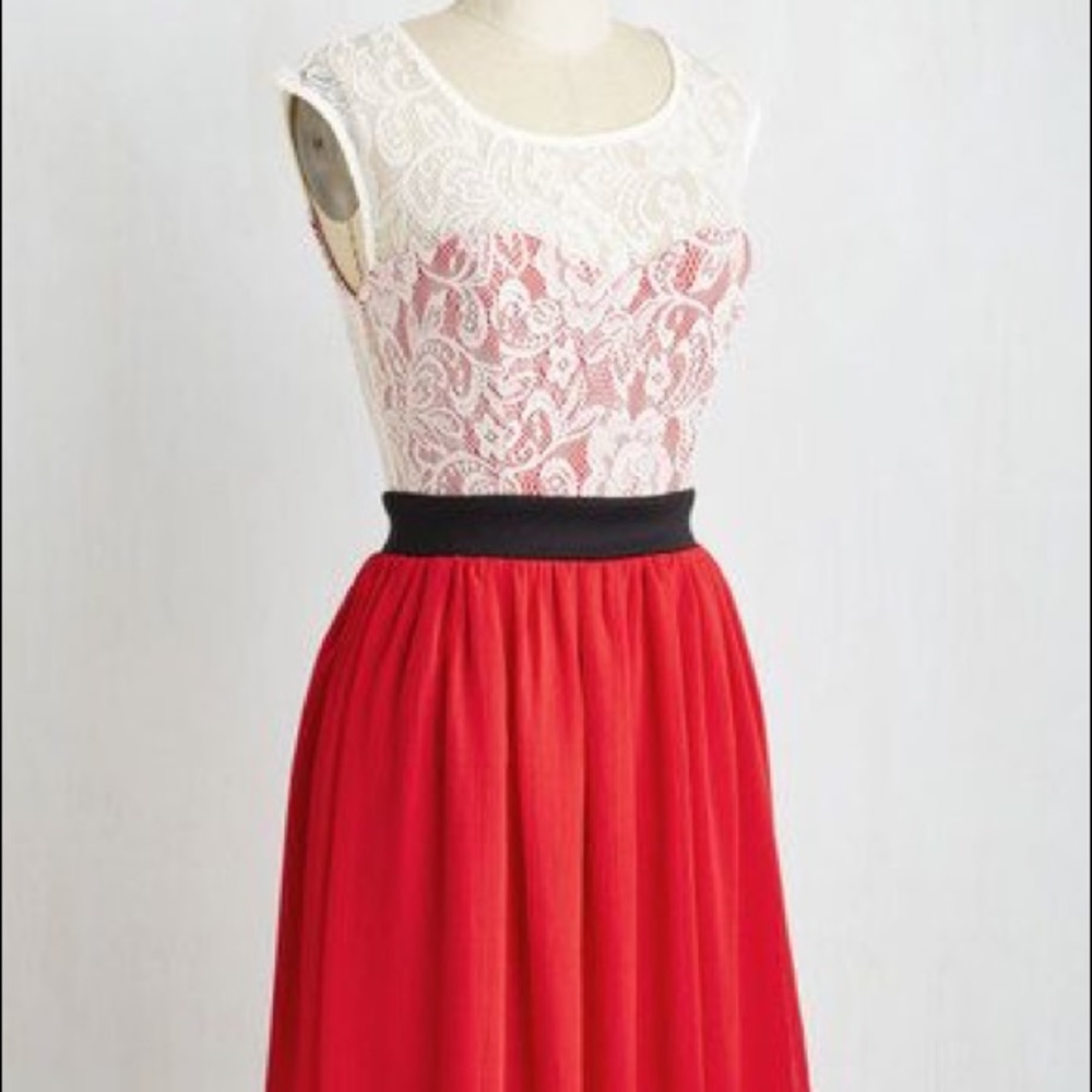 ModCloth Mystic Strawberry Shortcake dress